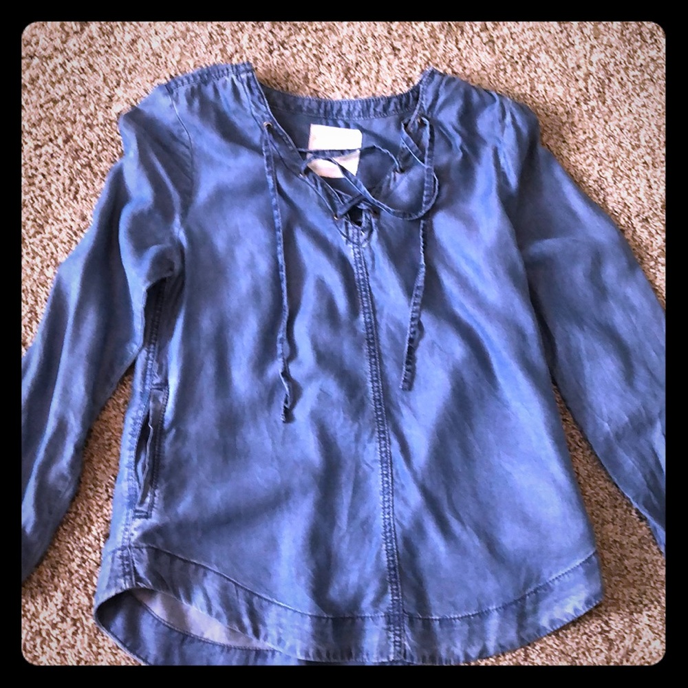 Altard State denim blouse